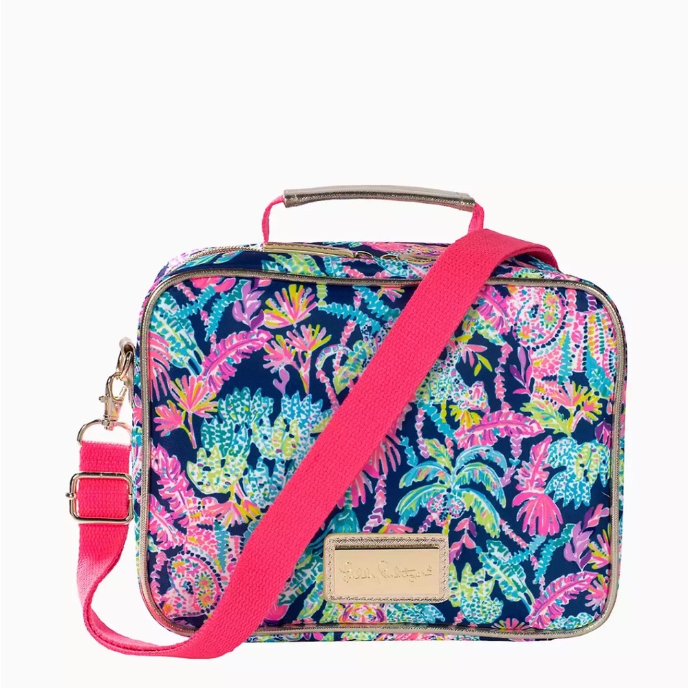 Lilly Pulitzer Insulated Lunch Bag Oyster Bay Navy